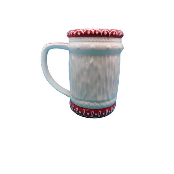 Hallmark Extra Large Woodland Santa Head Mug w/sticker - Picture 2 of 4